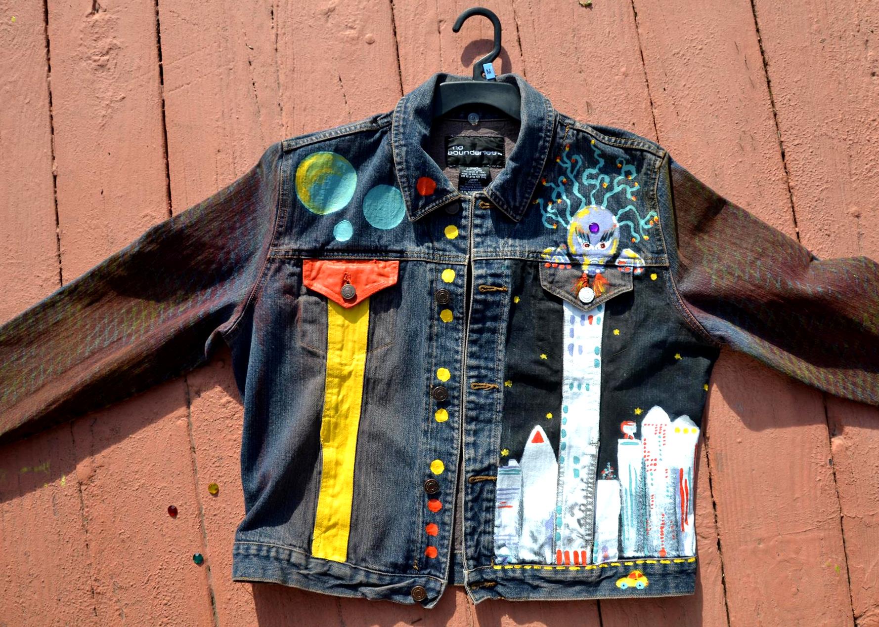 Denim Jacket (Front), Donated to: The Bluefield Artists Fundraiser