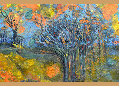 and then it rained on the charred trees 36X24